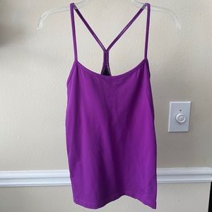 Lululemon purple Power Y tank sz 10 tender violet